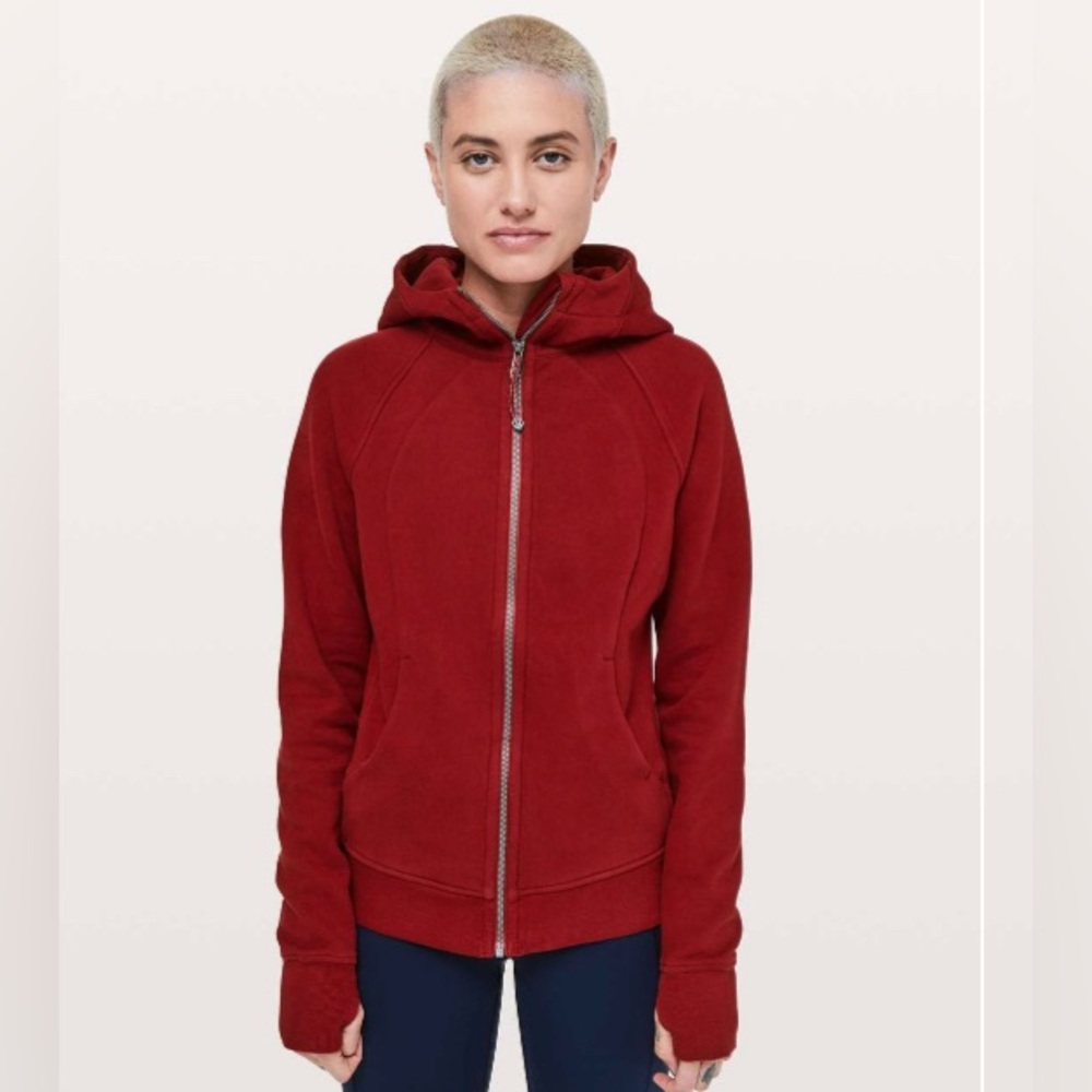 Lululemon Scuba Hoodie in dark sport red